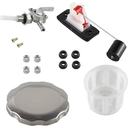 Universal 5/7 Gallon Generator Gas Secondary Fuel Tank Valve Chrome Cap Engine