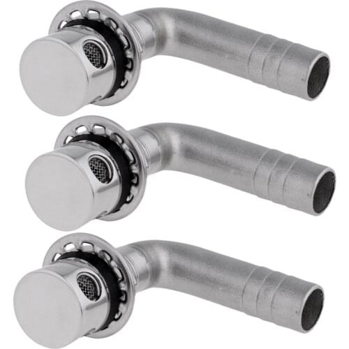 3pcs Stainless Steel Fuel Gas Tank Vent - Fitting for Marine Boat Yacht- Heavy Duty