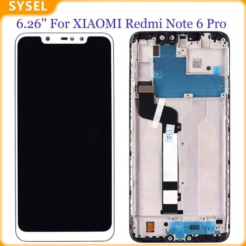 6.26'' For XIAOMI Redmi Note 6 Pro LCD Display Digitizer Screen Touch Panel Sensor Assembly Mi Note 6 Pro
