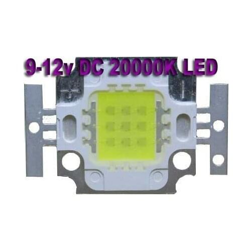 10PCS 10W LED Cold White 20000k High Power 950LM Epistar LED For DIY