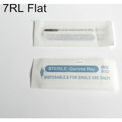 100pcs Automatic Machine Flat 7RL Tattoo Needles Permanent Makeup 3d eyebrow lip tattoos pen tools accessory