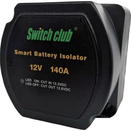 1x Split Charge Relay Waterproof Isolator RV Camper Portable Power Volatage Sensitive Split Charge Relay 12V 140A Van