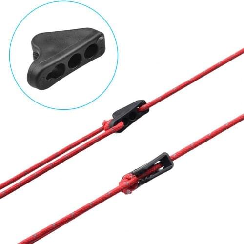 20Pcs Tent Triangular Rope Buckles Adjustable Outdoor Tent Triangle Rope Buckles Plastic Fastener Camping Tent Accessories