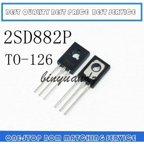 20PCS 2SD882P D882P D882 TO-126 amplifier for 3A 40V PNP new