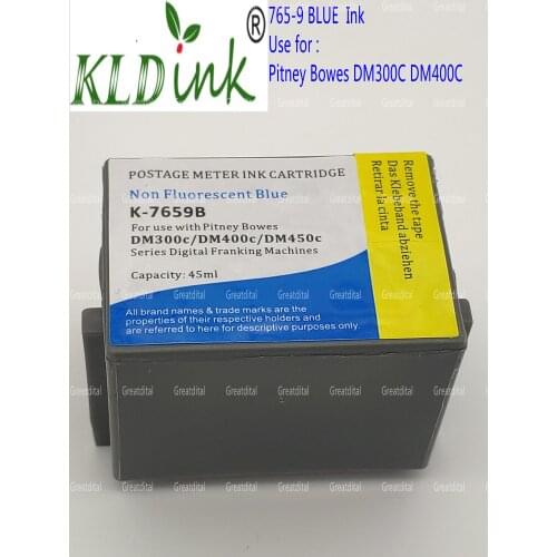 Compatible765-9 765-9BN 765-9Bl 765-9SB Blue Postage Meter Ink for Pitney Bowes DM300c DM400c DM450c Postage Meter