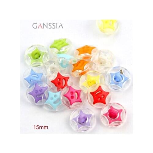 50pcs/lot Size:15mm Cute smile plastic buttons,shank button for kids sewing scrapbooking diy button(ss-89)