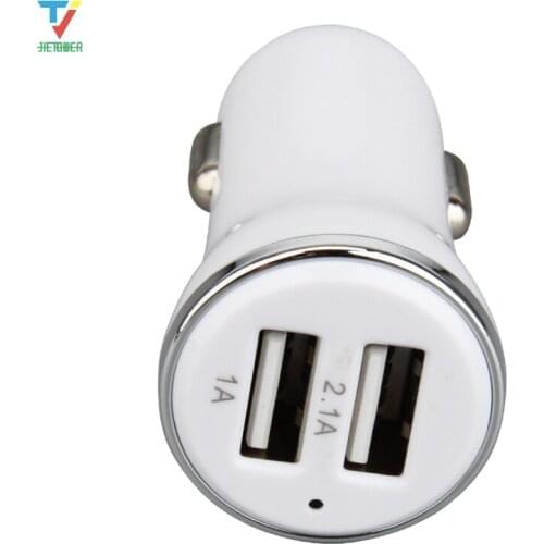 Dual USB Car Charger Adapter 5V 2.1A Fast Charge 2 Ports Car-Charger for IPhone XS MAX 8 7 Plus for Samsung S9 S8 300pcs