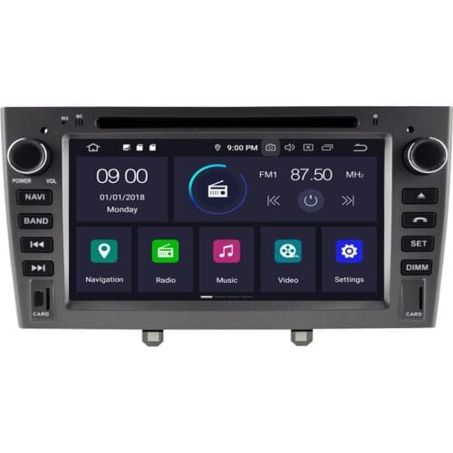 2 din car dvd player Android 10 8core autoradio multimedia player for PEUGEOT 308 2007-2013,408 2011-2014 with gps navigation