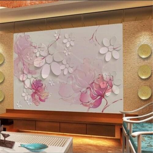 Beibehang Custom Wallpaper 3d Photo Mural Dream Roses living room Background Wall Mural Background papel de parede 3d wallpaper