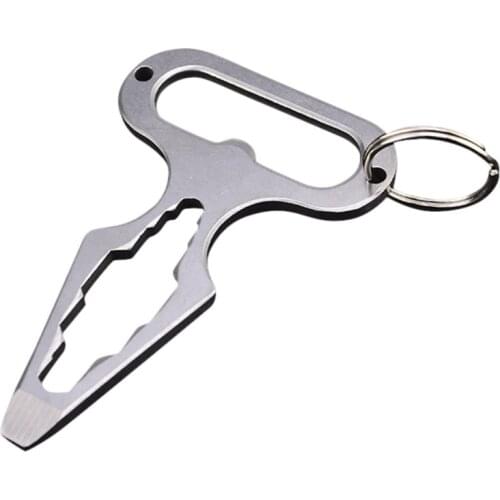 Keychain multitool,Self Defense Weapon,pocket Screwdriver Kit survival gear outdoor EDC camp equipment gear Key ring multi Tools