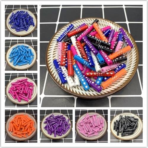 New 27x4mm 20pcs Cylindrical acrylic beads for Handmade Bracelet Jewelry Making DIY Accessories