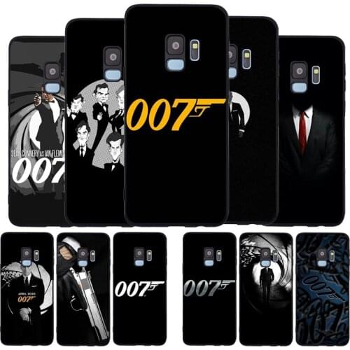 James bond 007 Black TPU Silicone Soft Phone Case For Samsung Galaxy S20 S10 S9 S8 Plus Lite NOTE 10 9 8 S7 EDGE