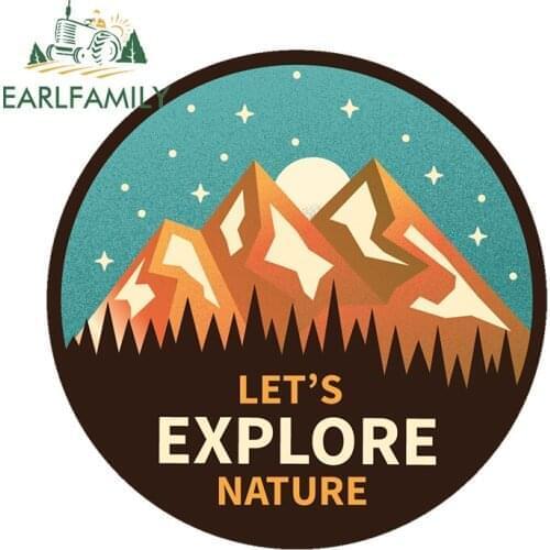 EARLFAMILY 13cm x 13cm for Adventurer Awaits Decal Camper Car Stickers Windows Motorcycle Waterproof Sunscreen Vinyl Car Wrap