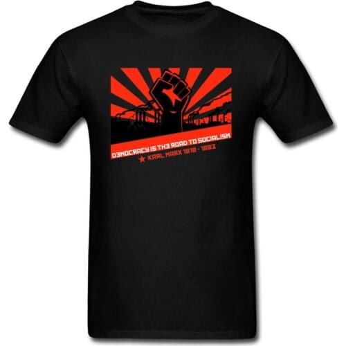 USSR Sputnik T-shirt Men CCCP T Shirts Marx Revolution Fist Tshirt Labor Day Red Star Symbol Clothing Custom Tops Tees 3D