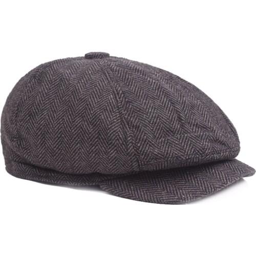 Middle Old Age Men Cotton Beret Hats Autumn Winter Warm Octagonal Cotton Caps Gift Outdoor Casual Wind Protector Dad Hat