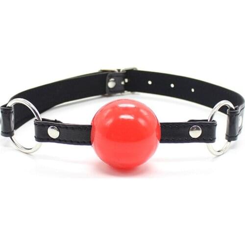 Leather belt mouth gag ball bdsm bondage adult games slave restraints fetish sex tools for women couples erotic toys