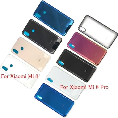 Battery Cover Back Glass Panel For Xiaomi Mi 8 Mi 9 Mi 8 Pro Back Battery Cover Door Housing Case
