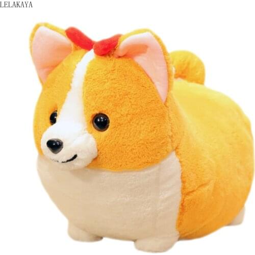 38/45/60cm Lovely Short Leg Corgi Dog Plush Toys Stuffed Soft Animals Cartoon Pillow Cute Shiba Inu chai dog toy Christmas Gift