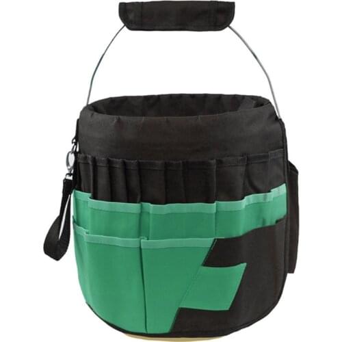 Gardening Tools Bucket Bag Multifunctional Garden Tool Bag 42 Pockets Storage Bag Tote Pouch Outdoor Multifunctional Bag