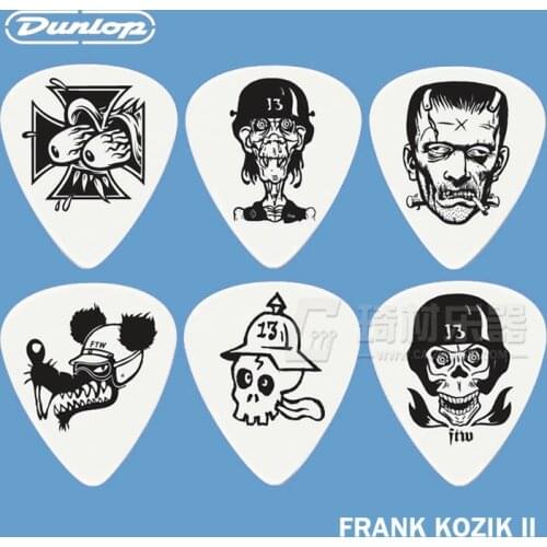 Dunlop Frank Kozik Series 2 Guitar 6 Tortex Picks Set 3 Different Gauges
