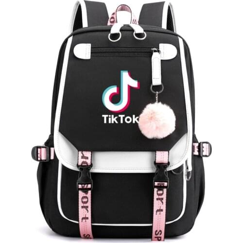 TIK TOK Backpack Fashion Women Men Laptop Backpack Capacity Travel School Shoulder Bags Male Teens Boy Girls