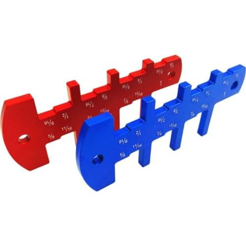 Height Gauge Imperial Inch Height Template Aluminum Alloy DIY Woodworking Accessory 896B