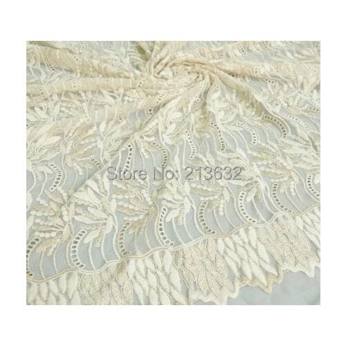 POp11 sewing machine Eugen yarn embroidery fabric embroidery computer embroidery lace openwork fabric cotton clothing designer