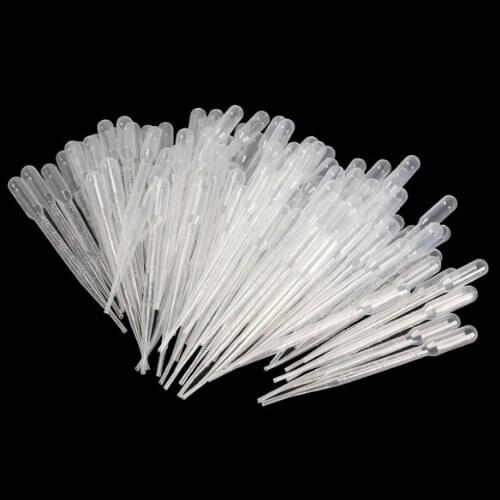 SOSW-100PCS Graduated Pipettes Dropper Polyethylene (3ml)