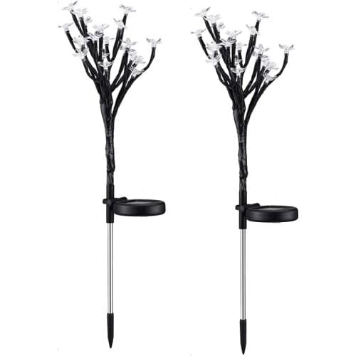 GTBL Solar Lights Outdoor Garden Lights Waterproof Colored Fairy Landscape Tree Solar Lights For Pathway Patio Yard Deck