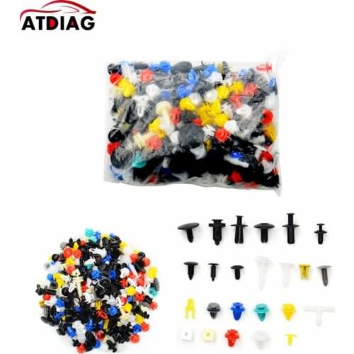 Universal 50/100pcs Mixed Auto Fastener Car Bumper Clips Retainer Car Fastener Rivet Door Panel Liner For All Car