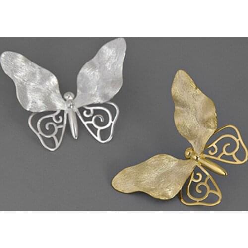 S.EAST SUN 925 Sterling Silver Handmade Butterfly Brooch suitable for womens party fashion jewelry gift accessories