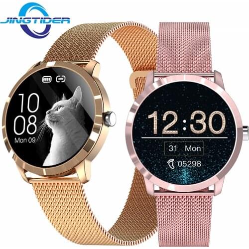 Q8L Fitness Women Smart Watch 1.09" HD IPS Color Screen Ladies Fashion Smartwatch Female Physiological Cycle Heart Rate Monitor
