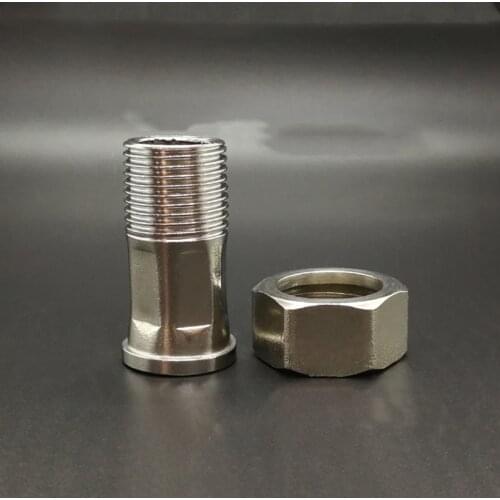 1/2" 3/4" 1" BSP Male Thread x 3/4" 1" 1-1/4" BSP Female Thread 201 Stainless Steel Pipe Fitting Coupler Connector Adapter