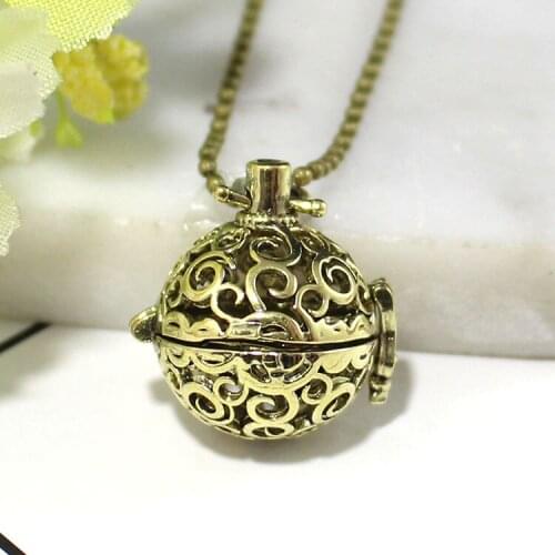 1PC Aroma Charms Locket Necklace Aromatherapy Locket Necklace Essential oil diffuser Locket necklace