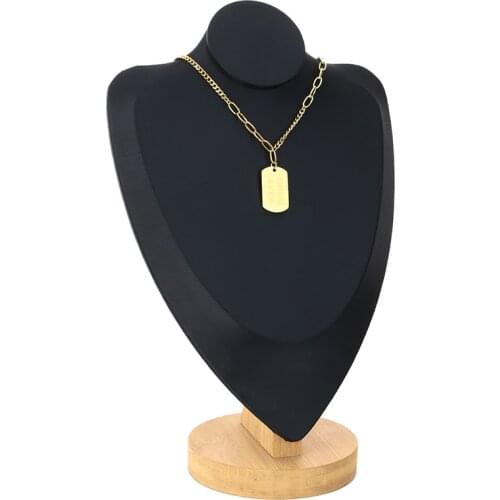 2021 New Fashion Stainless Steel Punk Army Brand Good Luck Pendant Necklace For Women Charm Female Big Jewelry Gift