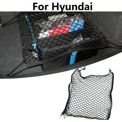 70*70CM * 4 Hooks Car Cargo Net Mesh Net Storage Tidying bag For Hyundai Santa Fe Solaris Sonata Terracan Tiburon Tucson