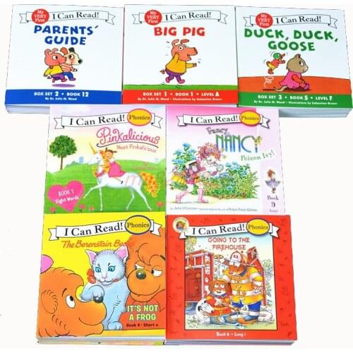 84books/set I Can Read Phonics My Very First Berenstain Bears pinkalicious English picture Book For Children kids pocket book