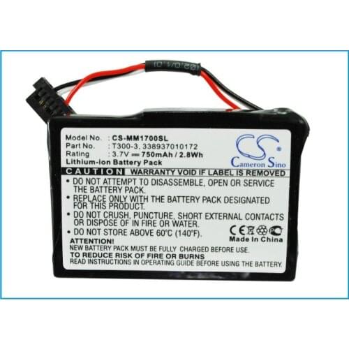 Cameron Sino 750mAh Battery 338937010172, T300-3 for Magellan Maestro 1700