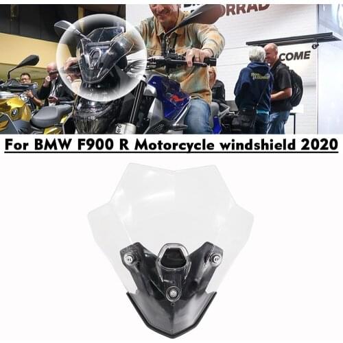 Motorcycle accessories heightened windshield PC wind deflector fairing For BMW F900R F 900R 2020 car front windshield