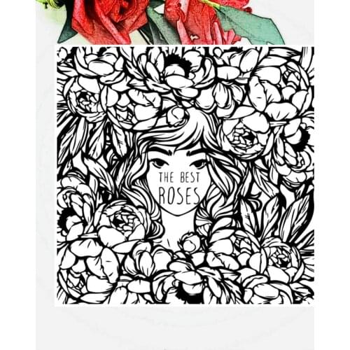 Bulk Deals Flower Fairies Clear Stamps Transparent Silicone Seals Roller Stamp DIY Scrapbooking Wedding Photo Album Card Making