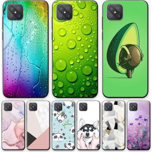 For OPPO Reno4 Z 5G Case Reno 4Z 6.57" Silicone TPU Soft Phone Cover Cases For OPPO Reno 4 Z 5G Cases Cartoon Bumper Reno4 Z 5G
