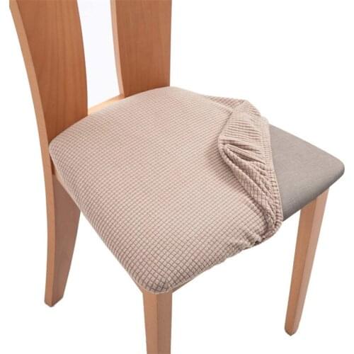Chair Cover Washable Solid Color Seat Cover Slipcover Protective Cloth Dust Cap for Chair Stools