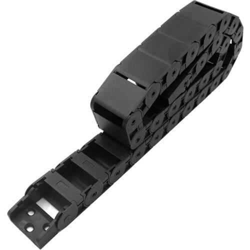 JFLO 18x37mm 1Meter 40" Wire Carrier Cable Drag Chain For CNC Router Machine Tools Semi-enclosed Inside Opening Free shipping