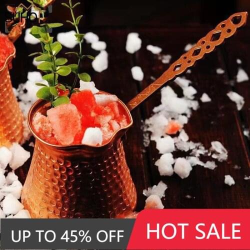 Creative Turkish Coffee Pot Hammered Copper Greek Arabic Coffee Maker Small Stove With Handle Handmade Hammered Copper Pot