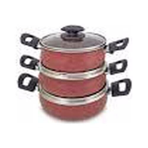 Mehtap Rosa Non-Stick Pot Set of 3 Sopu and Stock Pots Special Pink Design