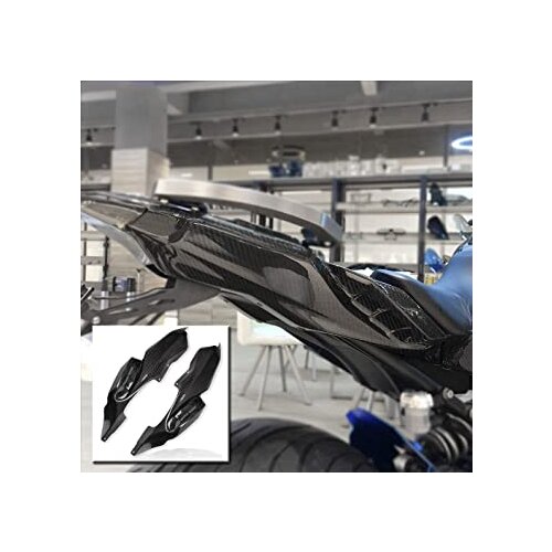 Modified 3K Carbon Fiber Accessories 1 Pair Left and Right Rear Seat Side Panel Tailstock Shell for Yamaha MT07 FZ07 2013-2016