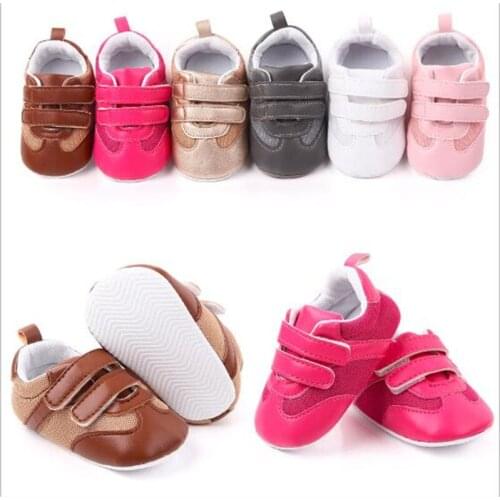 Fashion Baby Boy Shoes Newborn PU Casual Shoes Soft Sole Infants Breathable First Walkers Toddlder Girls Antislip Sport Shoes