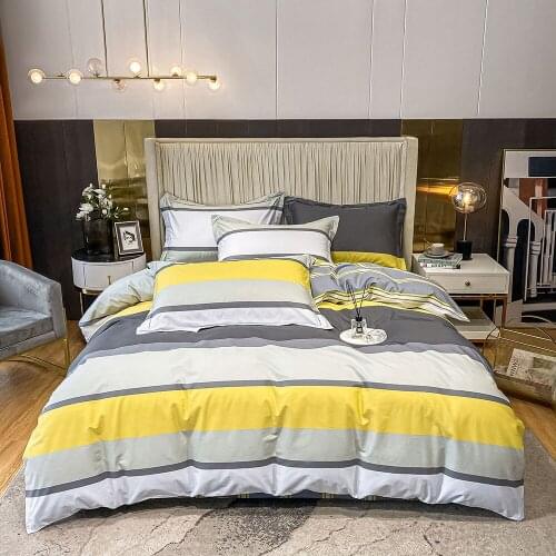 Papa&Mima Cotton Bedlinens Print Single Queen King Size Bedding Set Duvet Cover Sheet Pillowcases