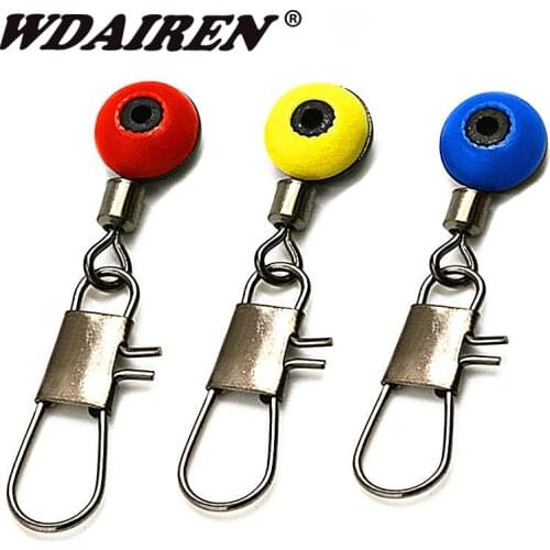 10Pcs/lot Fishing Float Rolling Swivel Supplies With Tackle Tool Rod Clip/o-shaped Ring Ocean Rock Fshing Accessories PJ-246