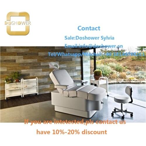 Professional spa equipment with facial set machines for hydrolic facial pedicure bed